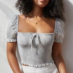 Wilfred smocked blouse